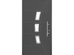 Aluminium-Haustür Moderno M320/B 110 x 210 cm Anthrazit Metallic Anschlag Rechts