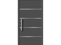 Aluminium-Haustür Moderno M480/B 110 x 210 cm Anthrazit Metallic Anschlag Links