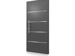 Aluminium-Haustür Moderno M480/B 110 x 210 cm Anthrazit Metallic Anschlag Links