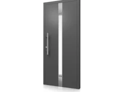 Aluminium-Haustür Moderno M440/B 110 x 210 cm Anthrazit Metallic Anschlag Links