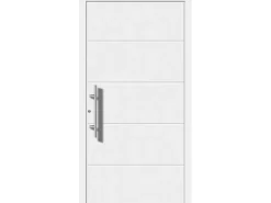 Aluminium-Haustür Moderno M470/B 110 x 210 cm Weiß Anschlag Links