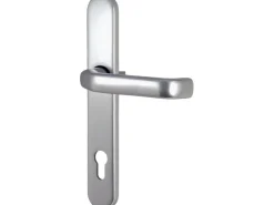 Aluminium-Haustür Moderno M330/B 110 x 210 cm Weiß Anschlag Links