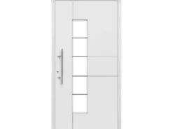 Aluminium-Haustür Moderno M360/P 110 x 210 cm Weiß Anschlag Links