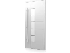 Aluminium-Haustür Moderno M360/P 110 x 210 cm Weiß Anschlag Links