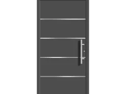 Aluminium-Haustür Moderno M480/P 110 x 210 cm Anthrazit Metallic Anschlag Rechts
