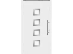 Aluminium-Haustür Moderno M430/B 110 x 210 cm Weiß Anschlag Rechts
