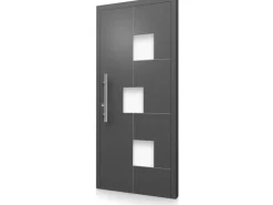 Aluminium-Haustür Moderno M530/B 110 cm x 210 cm Anthrazit Metallic Anschlag L