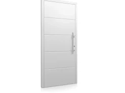 Aluminium-Haustür Moderno M470/P 110 x 210 cm Weiß Anschlag Rechts