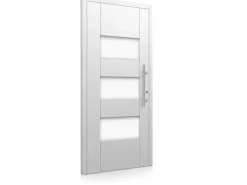 Aluminium-Haustür Moderno M500/B 110 cm x 210 cm Weiß Anschlag Rechts