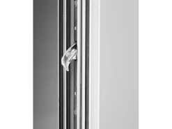 Aluminium-Haustür Moderno M340 Premium Silbergrau Metallic 110 cm x 210 cm DIN L