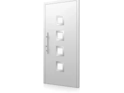 Aluminium-Haustür Moderno M430/B 110 x 210 cm Weiß Anschlag Links