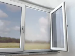 Aluminiumnetz Fenster Silber 120 x 100 cm