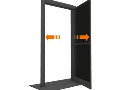 Alurahmen Insektenschutz Tür Anthrazit 100 x 215 cm