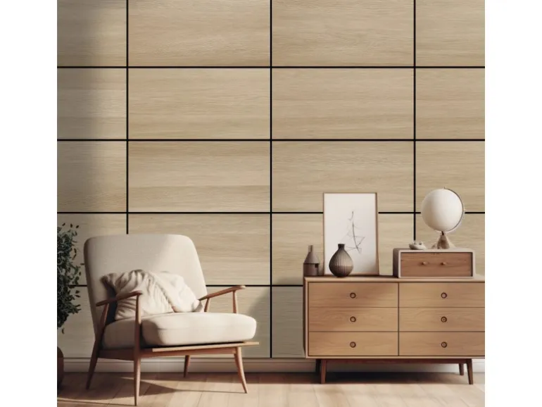 Amadeo Wandpaneel AkustikBoard Eiche Natur 80 cm x 40 cm 3 Stück FSC®