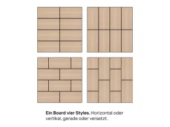 Amadeo Wandpaneel AkustikBoard Eiche Natur 80 cm x 40 cm 3 Stück FSC®