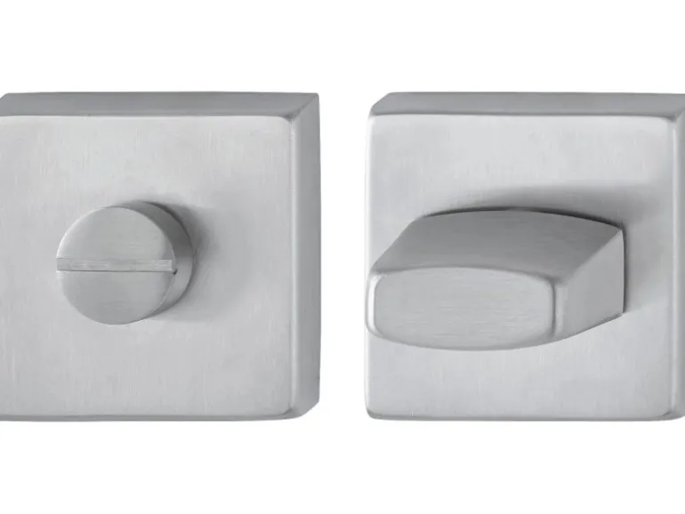 AnsaPro Bad- und WC-Rosettenpaar Thelon 37 mm - 42 mm Edelstahl Matt