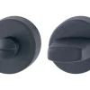 AnsaPro Zimmertür-Schlüsselrosette Hudson WC Edelstahl Mattschwarz