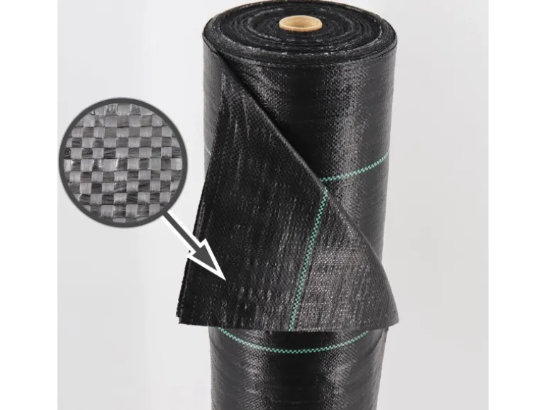 Aquagart 5m² Bodengewebe Unkrautfolie Mulchfolie 100g 1,65m Breit Schwarz