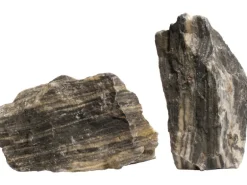 Aquariendekoration Zebrastein Grau