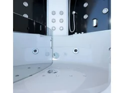 AquaVapore Dampfdusche Whirlpool Dusche Duschkabine K70-SW-EH-EC 150x150cm