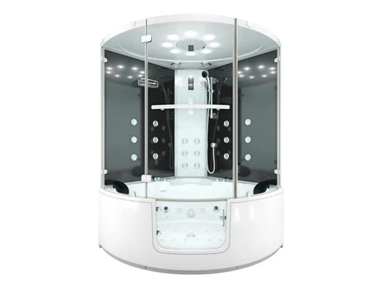 AquaVapore Dampfdusche Whirlpool Dusche Duschkabine K60-SW-EH-EC-SC 140x140cm