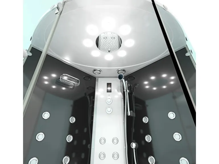 AquaVapore Dampfdusche Whirlpool Dusche Duschkabine K60-SW-EH-EC-SC 140x140cm