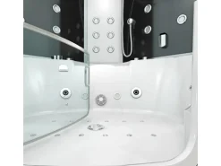 AquaVapore Dampfdusche Whirlpool Dusche Duschkabine K60-SW-EH-EC-SC 140x140cm