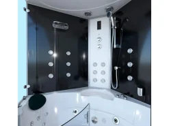 AquaVapore Dampfdusche Whirlpool Dusche Duschkabine K70-SW-EH-SC 150x150cm