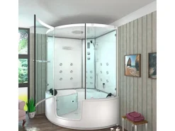 AquaVapore Dampfdusche Whirlpool Dusche Duschkabine K60-WS-EH 140x140cm