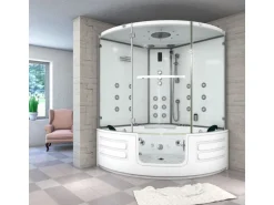 AquaVapore Dampfdusche Whirlpool Dusche Duschkabine K70-WS-TH-EC-SC 150x150cm