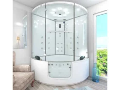 AquaVapore Dampfdusche Whirlpool Dusche Duschkabine K60-WS-TH-SC 140x140cm