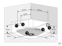AquaVapore Dampfdusche Whirlpool Dusche Duschkabine K60-WS-TH-EC-SC 140x140cm
