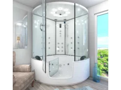 AquaVapore Dampfdusche Whirlpool Dusche Duschkabine K60-WS-TH-EC-SC 140x140cm