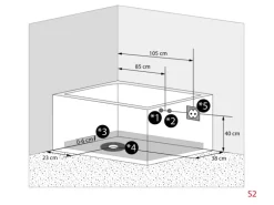 AquaVapore Seniorenwanne mit Tür Whirlpool S12-AIR-R Badewanne 85x170cm