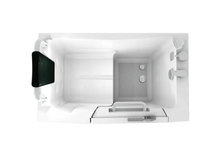 AquaVapore Sitzbadewanne Senioren Wanne Sitzwanne mit Tür S08-C-L 110x68cm