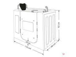 AquaVapore Sitzbadewanne Senioren Wanne Sitzwanne mit Tür S08-C-L 110x68cm