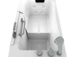 AquaVapore Sitzbadewanne Senioren Wanne Sitzwanne mit Tür S08-C-L 110x68cm