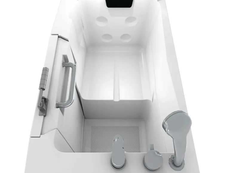 AquaVapore Sitzbadewanne Senioren Wanne Sitzwanne mit Tür S08-C-L 110x68cm