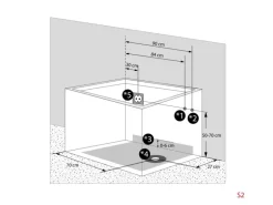 AquaVapore Sitzbadewanne Senioren Wanne Sitzwanne mit Tür S08-C-L 110x68cm