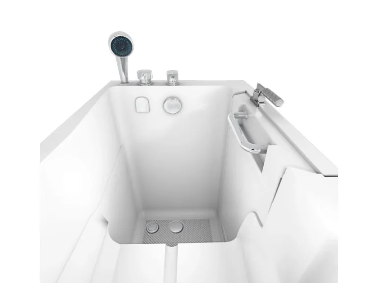 AquaVapore Sitzbadewanne Senioren Wanne Sitzwanne mit Tür S08-C-L 110x68cm