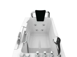 AquaVapore Sitzwanne Whirlpool Badewanne mit Tür S08WP-TH-A-L 68x110cm