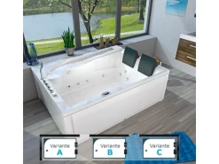 AquaVapore Whirlpool Pool Badewanne Wanne W12H-TH-A-SC 135x180cm