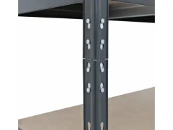 Ar Shelving Rivet Set 180 x 180 x 210 x 45 cm mit 4 HDF-Böden Anthrazit