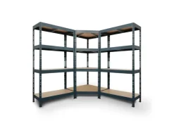 Ar Shelving Rivet Set 180 x 180 x 180 x 45 cm mit 4 HDF-Böden Anthrazit