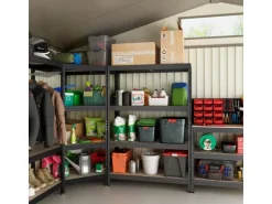 Ar Shelving Rivet Set 180 x 180 x 180 x 45 cm mit 4 HDF-Böden Anthrazit