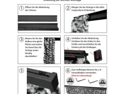 Arsvita Flauschvorhang Flauschgardine Vorhang 100 cm x 220 cm Meliert Beige Braun