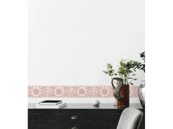 A.S. Création Borte selbstklebend Fliese 5 m x 13 cm Rot-Weiß