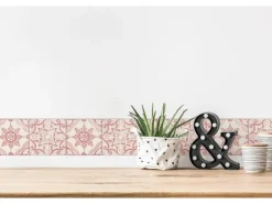 A.S. Création Borte selbstklebend Fliese 5 m x 13 cm Rot-Weiß