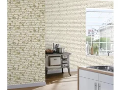 A.S. Création Vliestapete Best of Wood´n Stone Stein Altweiß FSC®