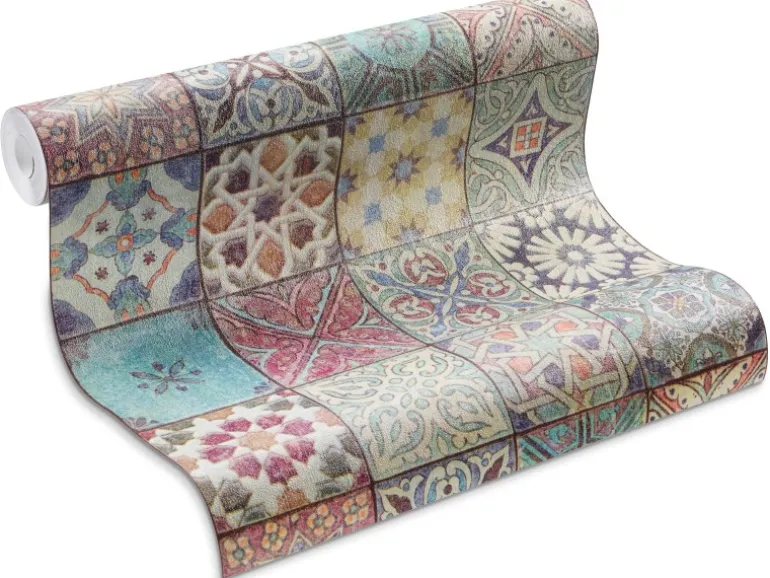 A.S. Creation Neue Bude 2.0 Vliestapete Fliesen Mehrfarbig FSC®